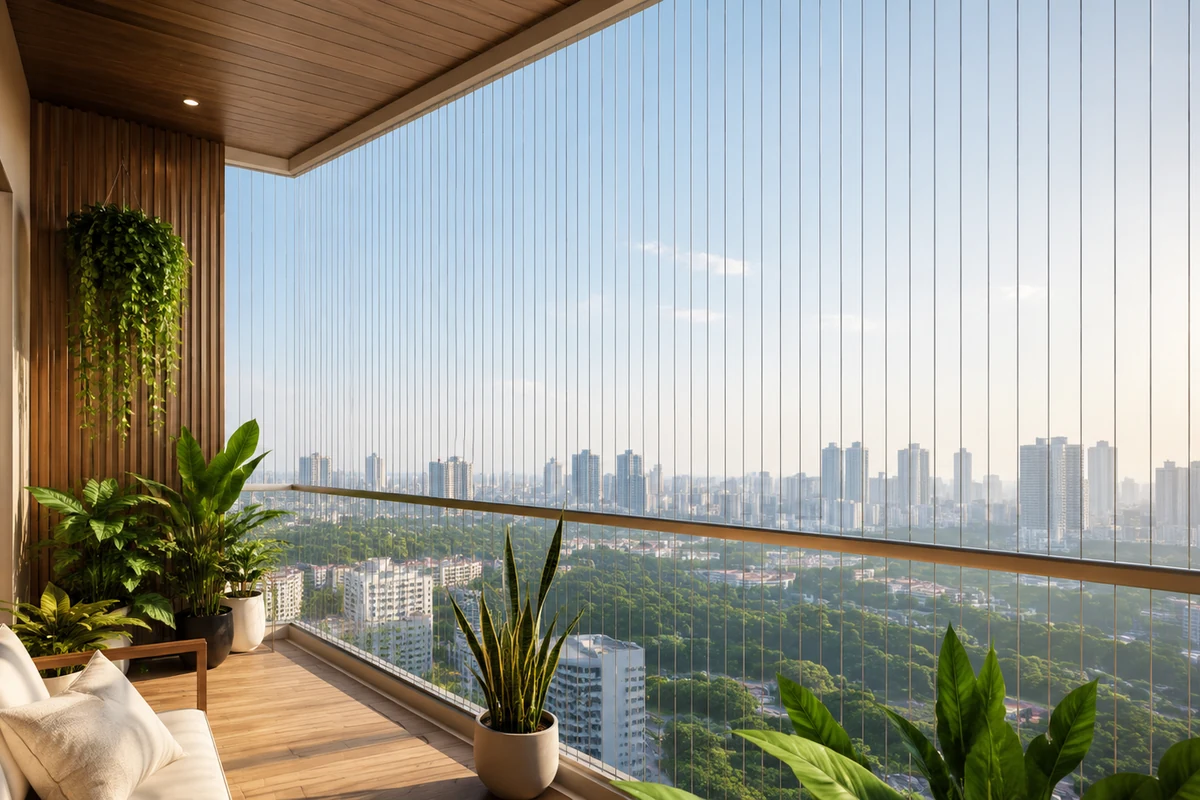 Premium safety installation for a Chennai balcony