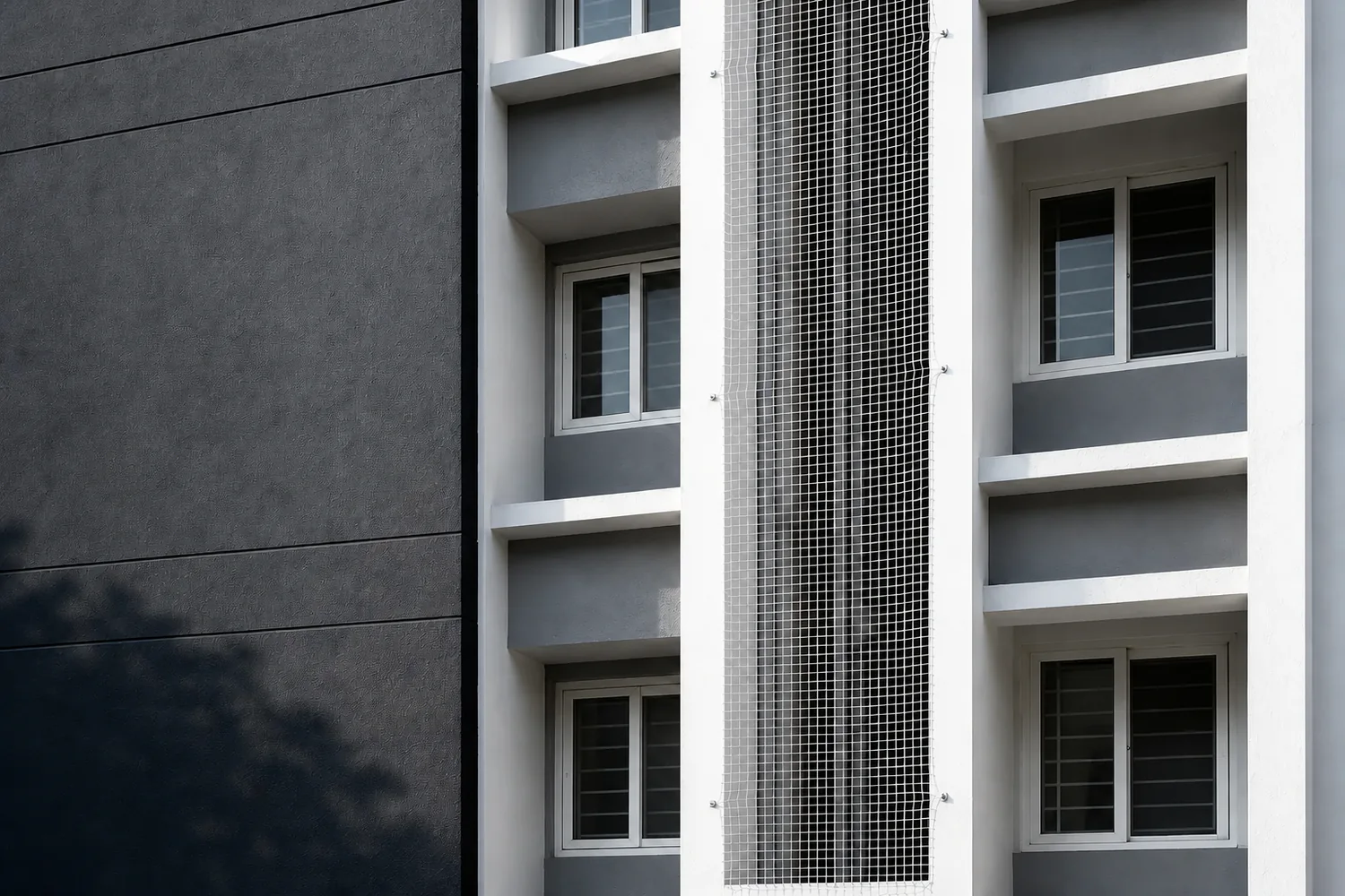 Duct Area Safety Nets installation example